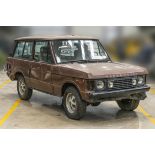 1972 Range Rover Classic (believed 'Suffix A')