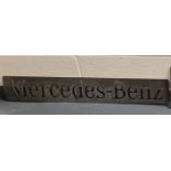 Custom Large Heavy Weight Steel Mercedes-Benz Script Emblem