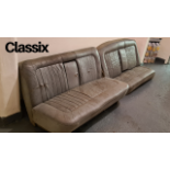 Rover P4 Grey Leather Seats - Front and rear