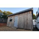 2016 Cedar Clad 6m x 3m Insulated Office (buyer to remove, location Scotter)