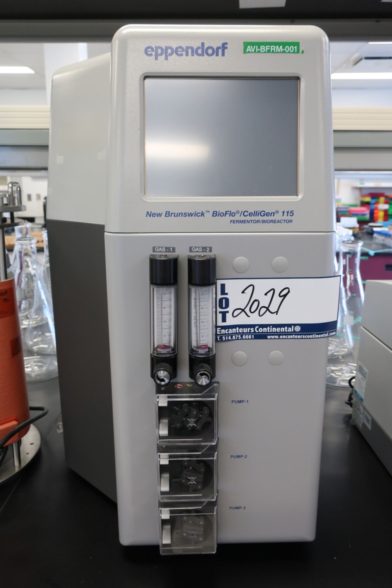 EPPENDORF-NEW BRUNSWICK BIOFLO/CELLIGEN 115 BENCHTOP FERMENTOR & BIOREACTOR, S/N: B115EL103809 W/