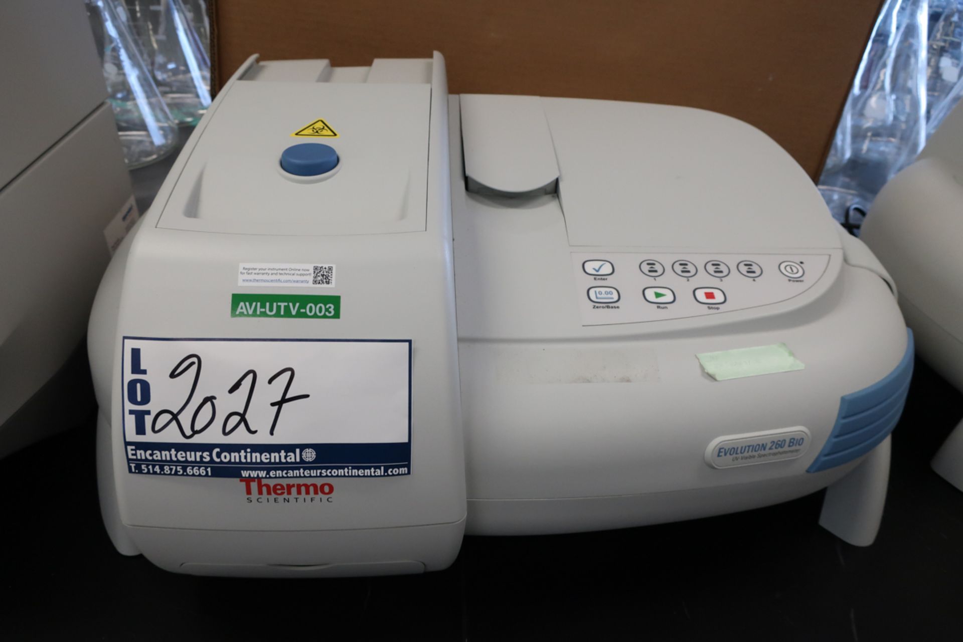 THERMO SCIENTIFIC EVOLUTION 260 BIO SPECTROPHOTOMETER, S/N: 5A6S356003