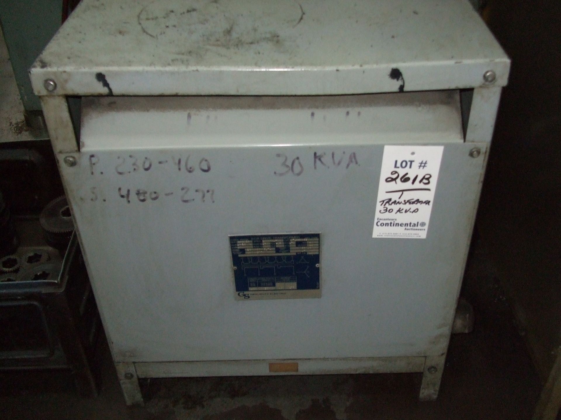 TRANSFORMER 30 KVA, 230-460V, 480-277V