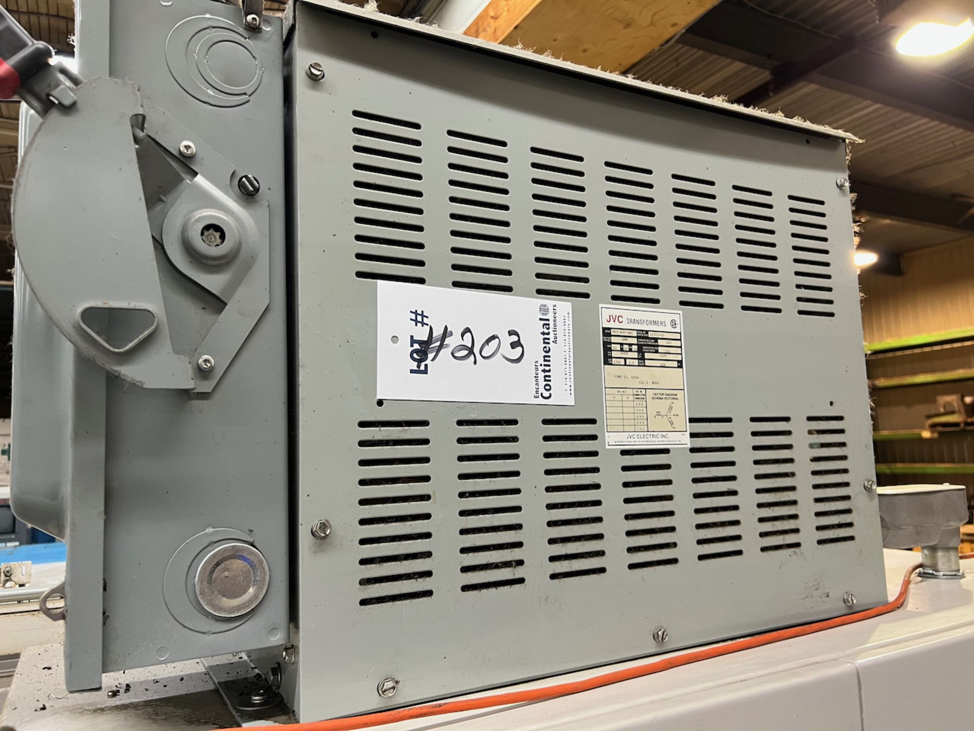 JVC 50 KVA TRANSFORMER, 600-220V