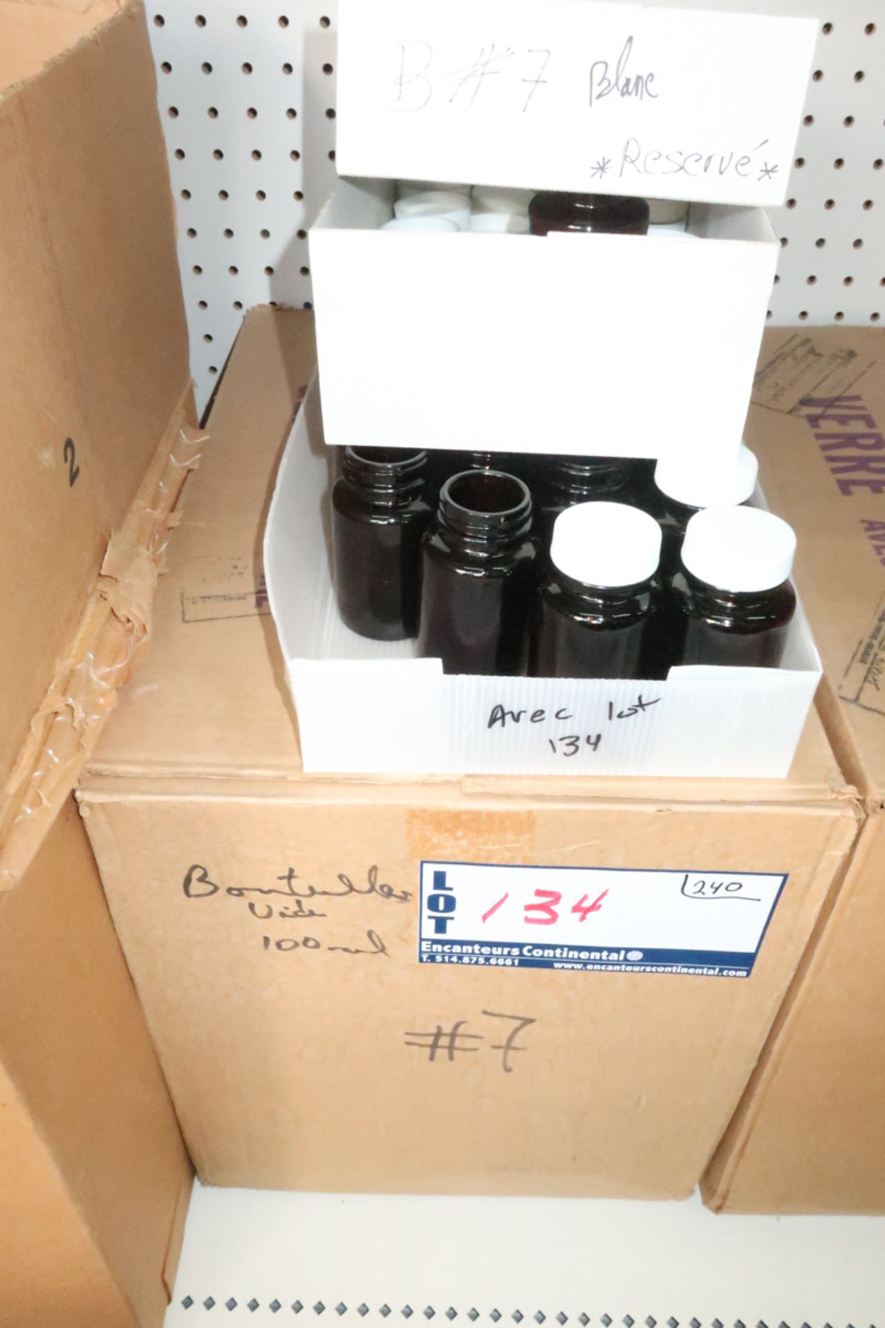 LOT OF 240 BROWN GLASS JARS 100 ml - Image 2 of 2