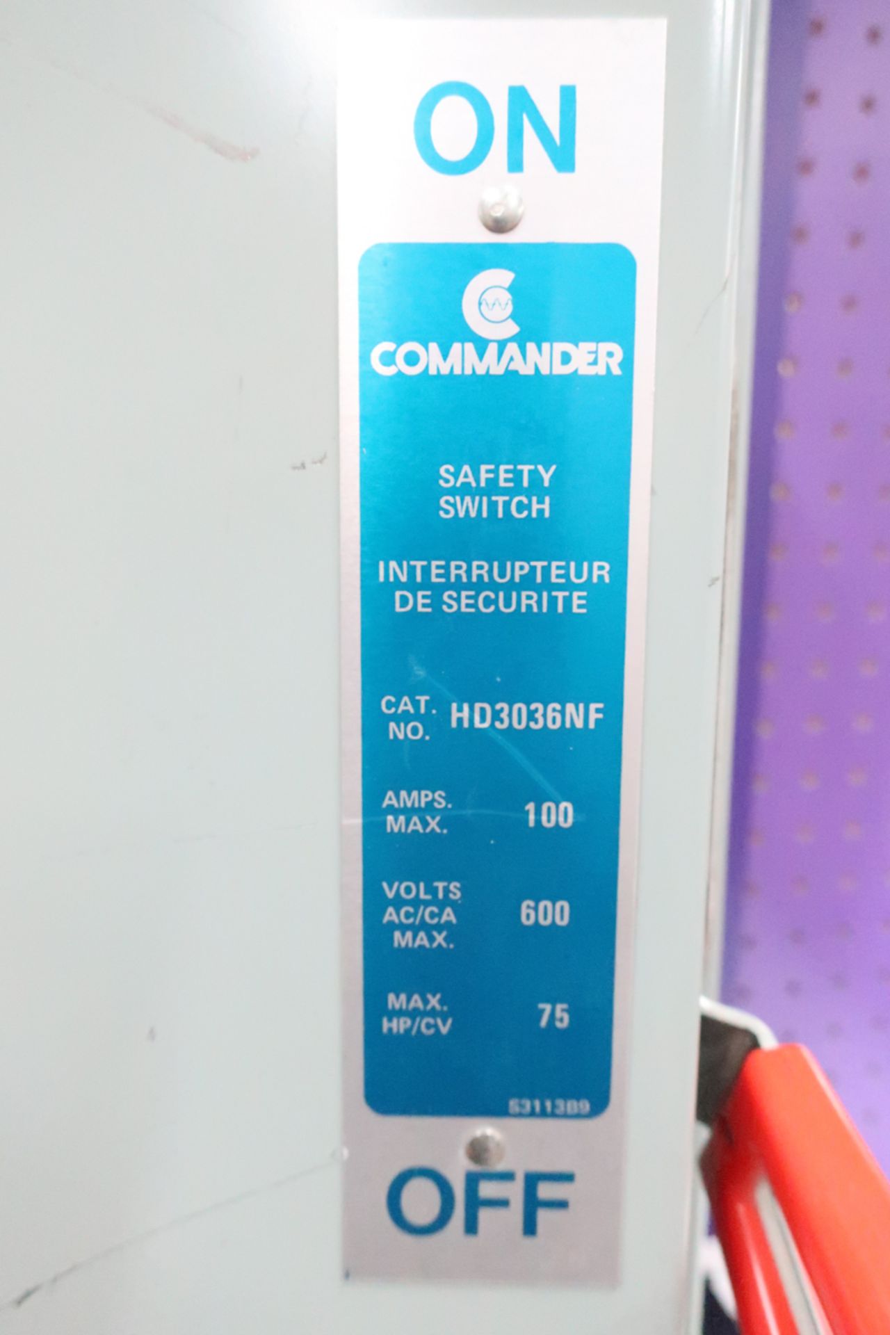 safety switch commander 100amp 600v - Image 3 of 3