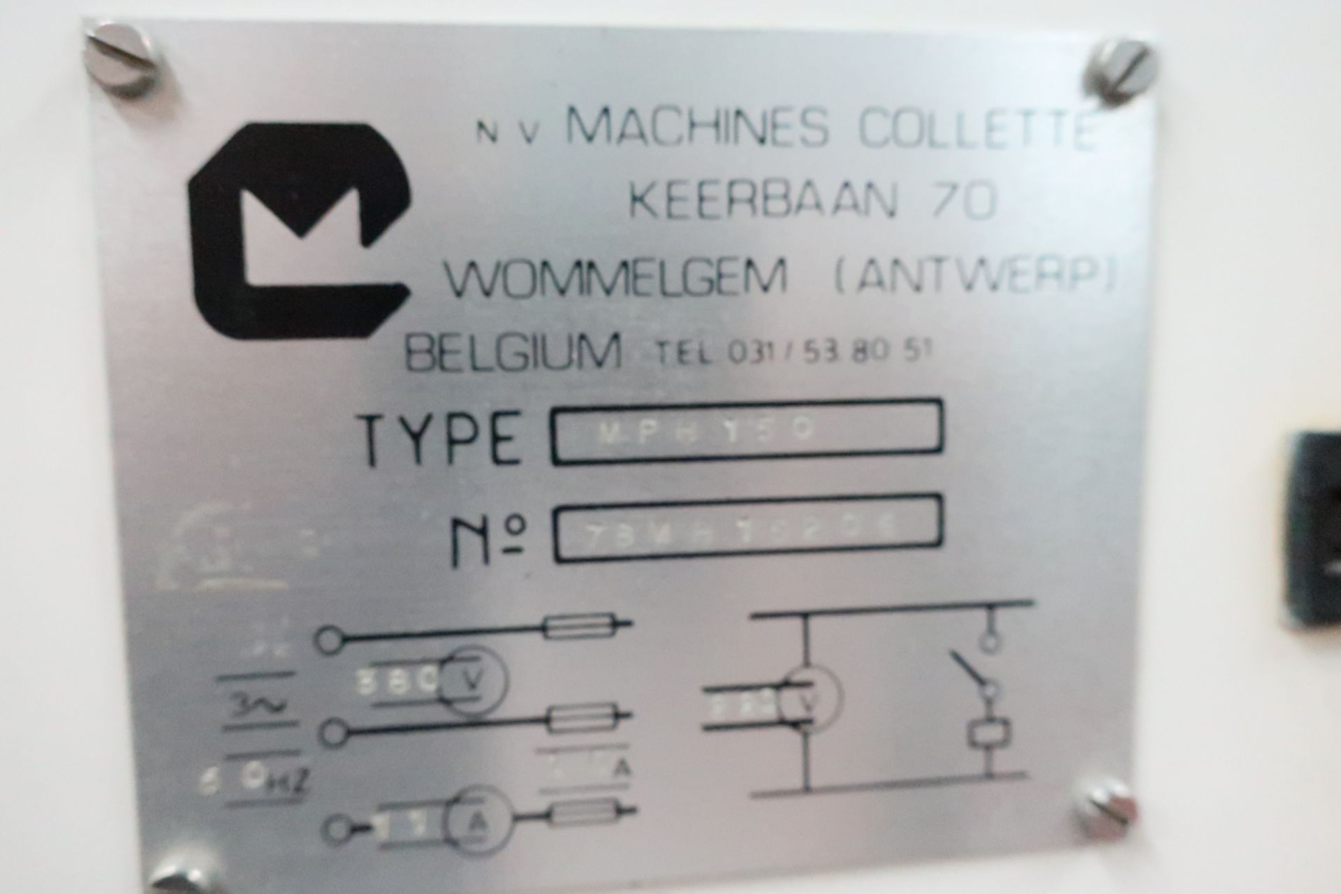 Collette Variable Speed Planetary Mixer -MPH150 380 V. hydraulic lifting - including stainless steel - Image 7 of 7