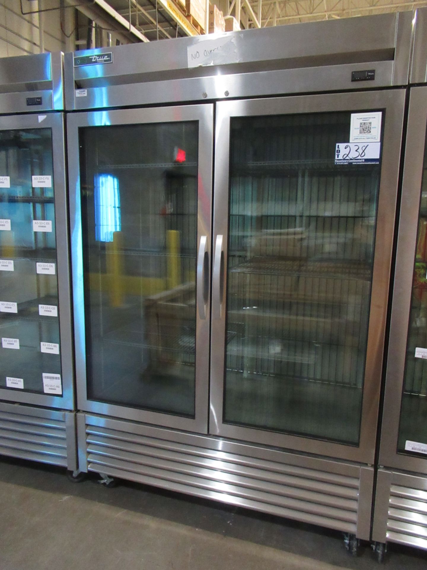 TRUE T-49G-HC-FGD-01, 54" GLASS DOOR REFRIGERATOR, R290 HYDROCARBON REFRIGERANT, LED LIGHTING , S/