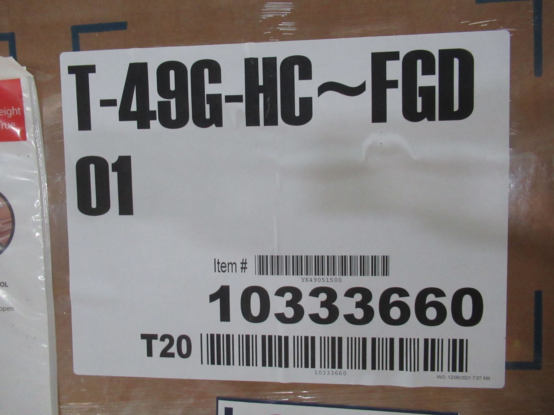 (NEW) TRUE T-49G-HC-FGD-01, 54" GLASS DOOR REFRIGERATOR, R290 HYDROCARBON REFRIGERANT, LED - Image 3 of 3