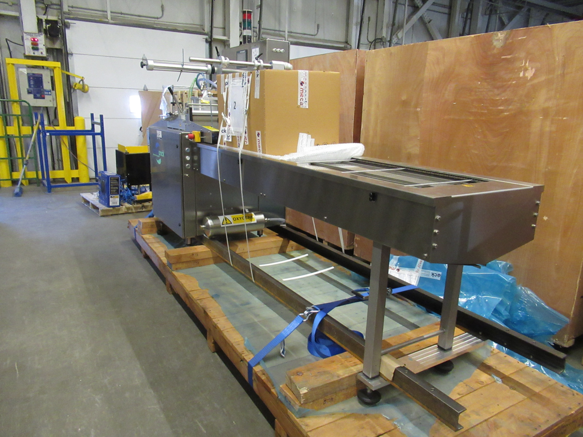 NEW - MECAPACK S2000 FULLY AUTOMATIC TRAYSEALING MACHINE, UP TO 12 CPM ...