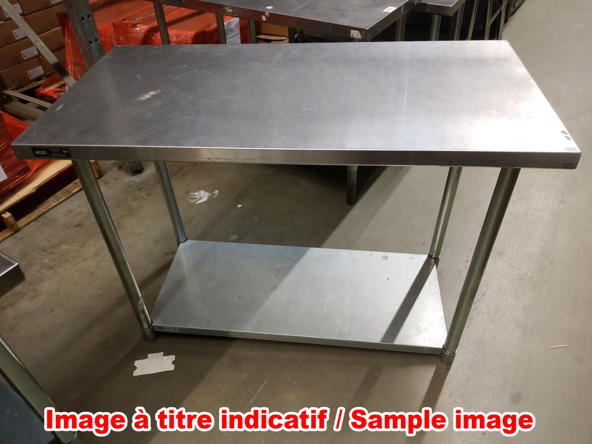 STAINLESS STEEL TABLE 48" X 24" X 39"