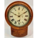 British United Clock Company Ltd, a Victorian oak