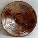 A Nicholas Hillyard studio pottery bowl, in a tone