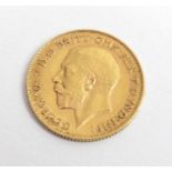 A King George V 1911 gold half sovereign