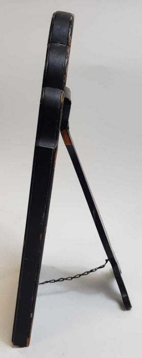 A 20th century black chinoiserie dressing mirror w - Bild 2 aus 11