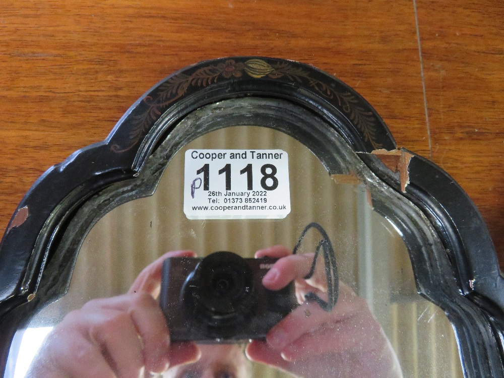 A 20th century black chinoiserie dressing mirror w - Bild 5 aus 11