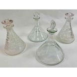 A pair of 19th century cut glass decanters, along
