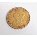 A Queen Victoria 1900 full gold sovereign