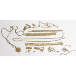 Various gold plated and gold filled jewellery, to