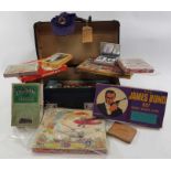 A collection of vintage games and puzzles includin