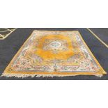 Large decorative rug along with