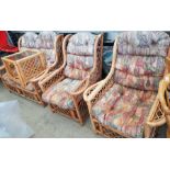 Bamboo & wicker 2 seater sofa, 2 bamboo & wicker a