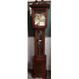 Oak cased Grandfather clock