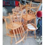 4 ply & beech dining chairs