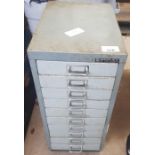 Vintage Bisley multi drawer filing cabinet