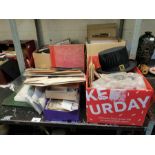 Large collection of ephemera to include stamps, po