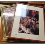 Collection of Nazi Germany prints in frames