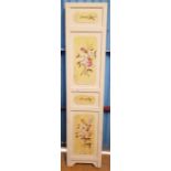 3 part painted room divider
