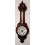 Oak cased barometer by Dickinson, New Bond Street