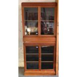 Near pair of glazed display cabinets