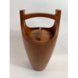 A Danish teak "Congo" ice bucket designed by Jens