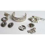 A collection of Scandinavian silver jewellery, com