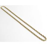 A 9ct yellow gold Prince of Wales chain necklet, 5