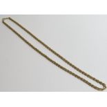 A 9ct yellow gold Prince of Wales link necklet, 52