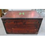 An early 20th century lead lined travelling case,