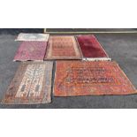 A collection of 20th century rugs and carpets, var