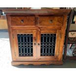 Exotic wood drinks/hall cabinet