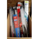 Box containing 15 vehicle wiper blades