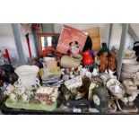 Large collection of ceramics, glassware & other it