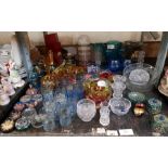 Collection of decorative glassware to include Mura