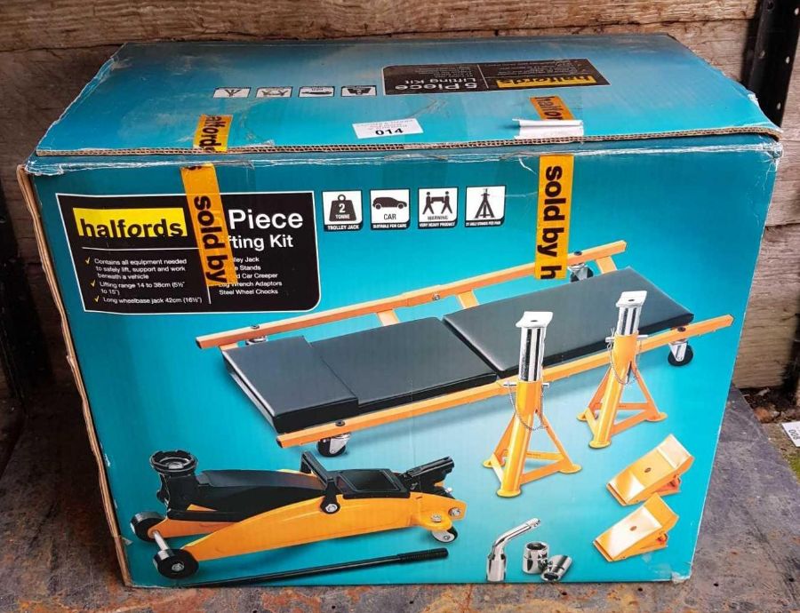 Halfords 5 piece lifting kit for garage/car