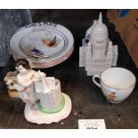 Ceramics to include 'Burgess', childrens ceramics,