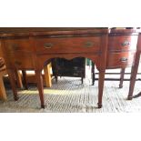 Large scale Victorian mahogany serving sideboard