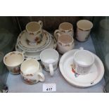 Collection of Beatrix Potter ceramics, quantity of