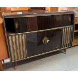 20th century stereo cabinet with Garrard turntable