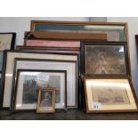 Collection of frames, paintings & prints